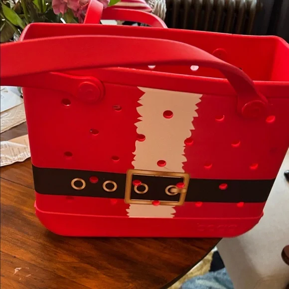 Red Santa Baby Bogg Tote Bag - Picture 3 of 5